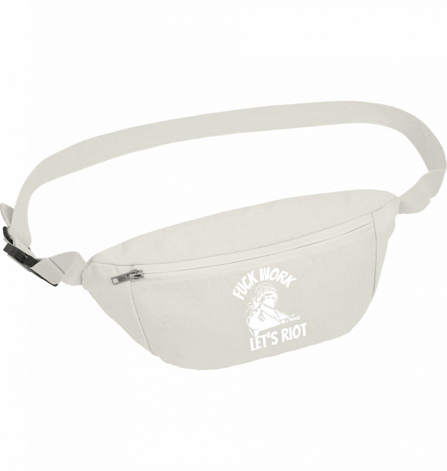 FUCK WORK LET'S RIOT - Hip Bag
