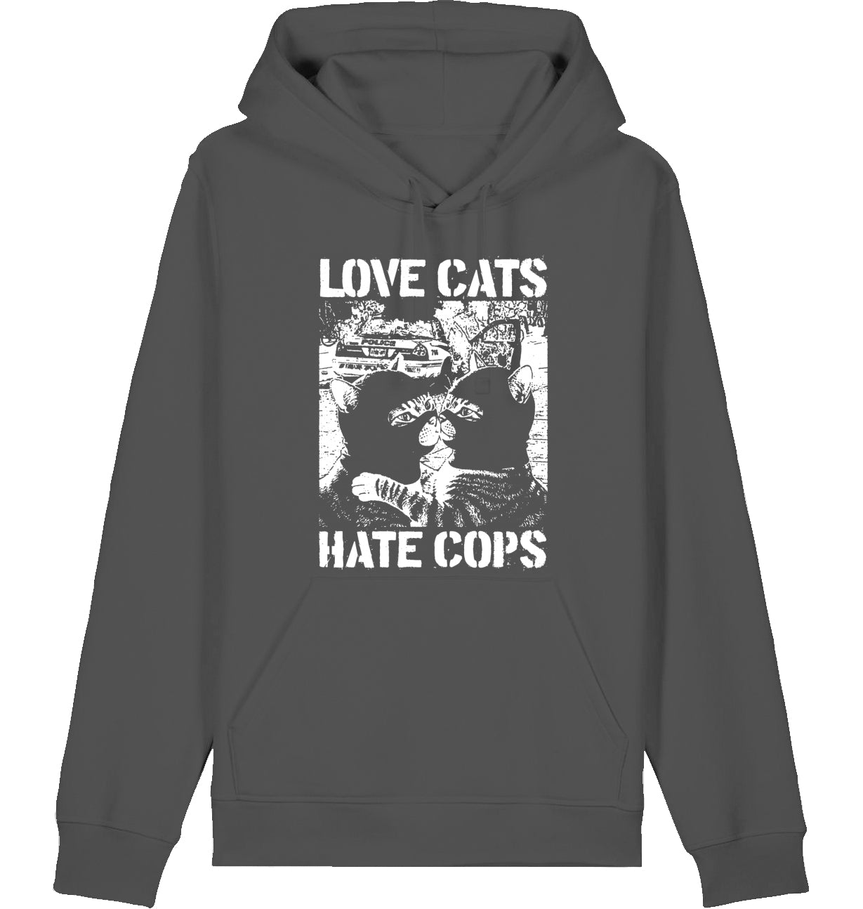 LOVE CATS HATE COPS 2.0 - Hoodie