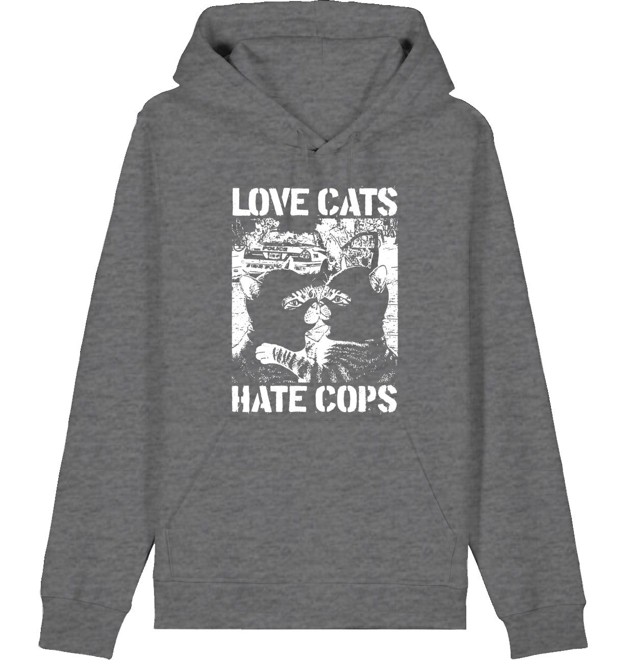 LOVE CATS HATE COPS 2.0 - Hoodie