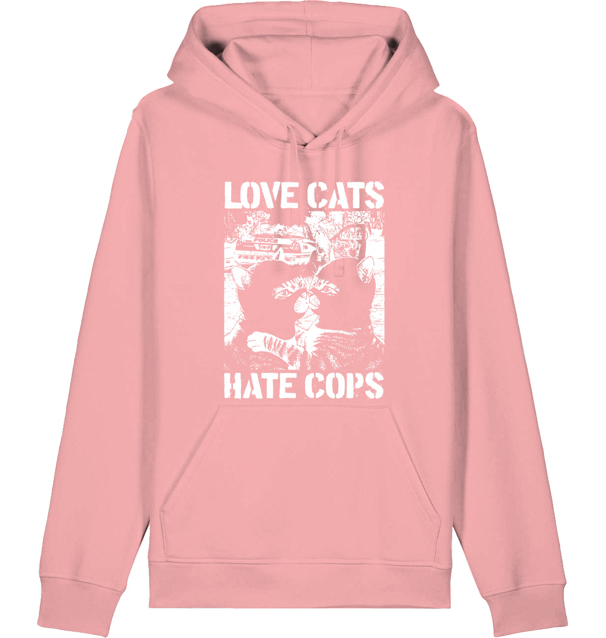 LOVE CATS HATE COPS 2.0 - Hoodie