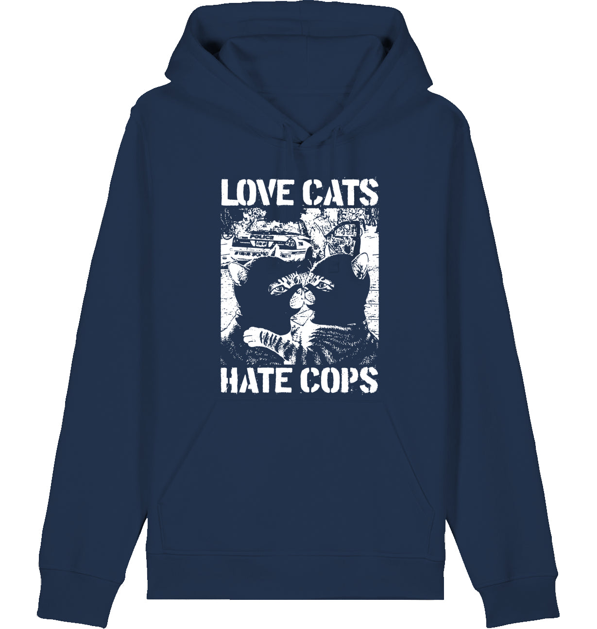 LOVE CATS HATE COPS 2.0 - Hoodie