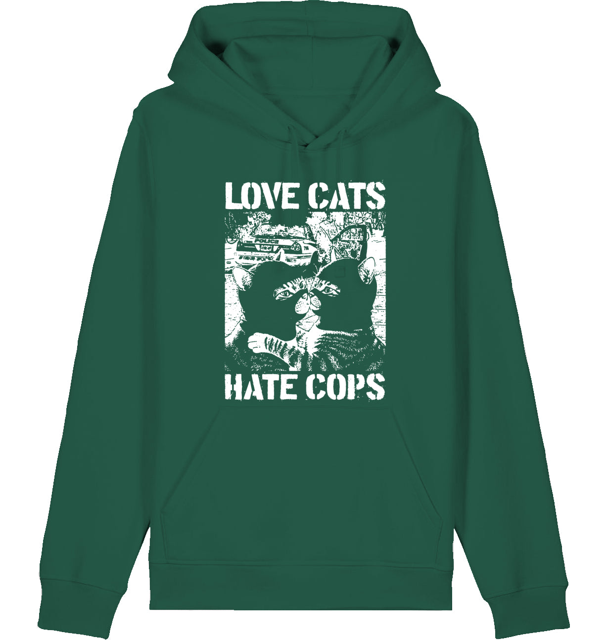 LOVE CATS HATE COPS 2.0 - Hoodie