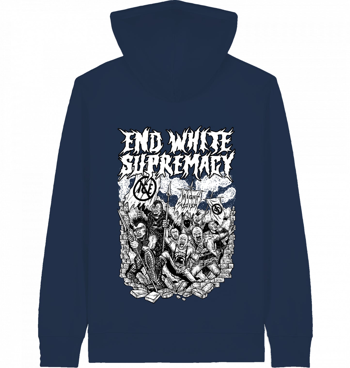 END WHITE SUPREMACY - Zipper