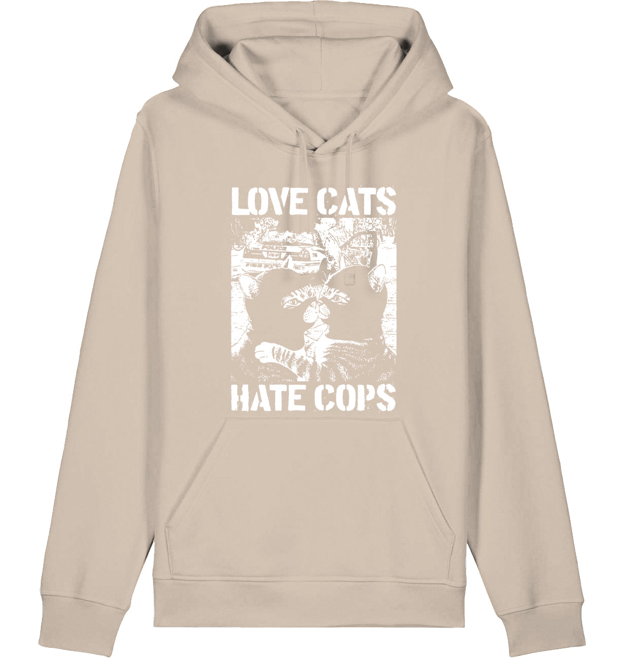 LOVE CATS HATE COPS 2.0 - Hoodie
