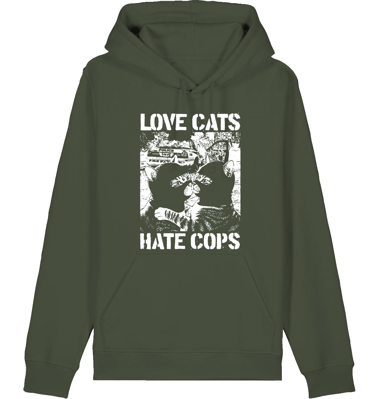 LOVE CATS HATE COPS 2.0 - Hoodie