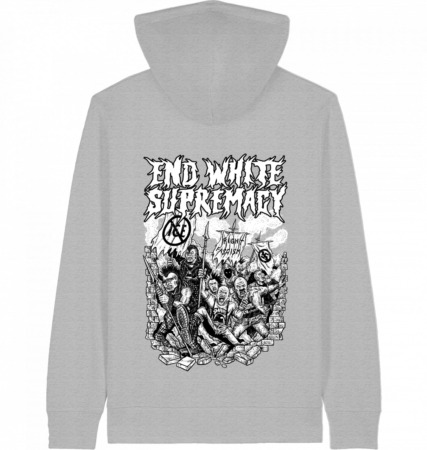END WHITE SUPREMACY - Zipper