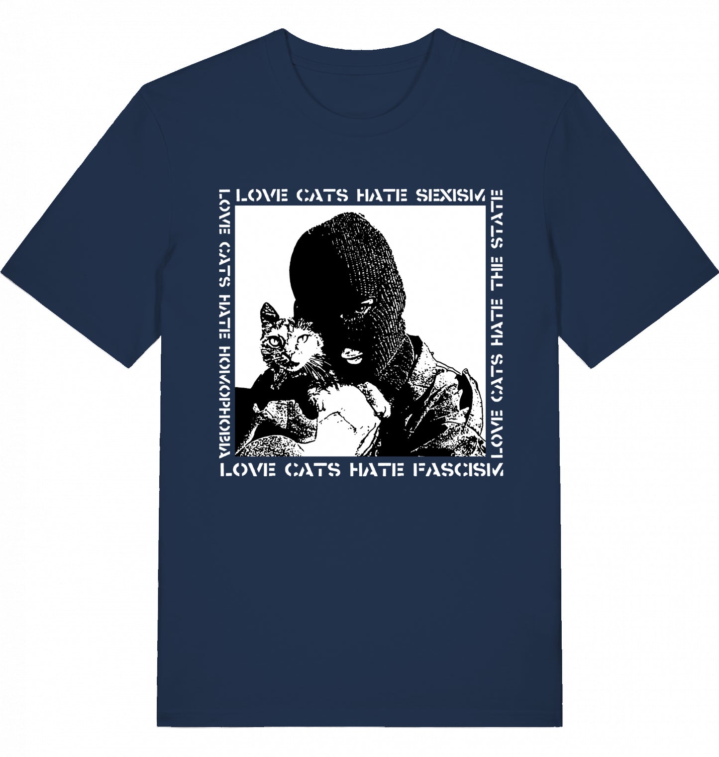 LOVE CATS HATE FASCISM - Unisex