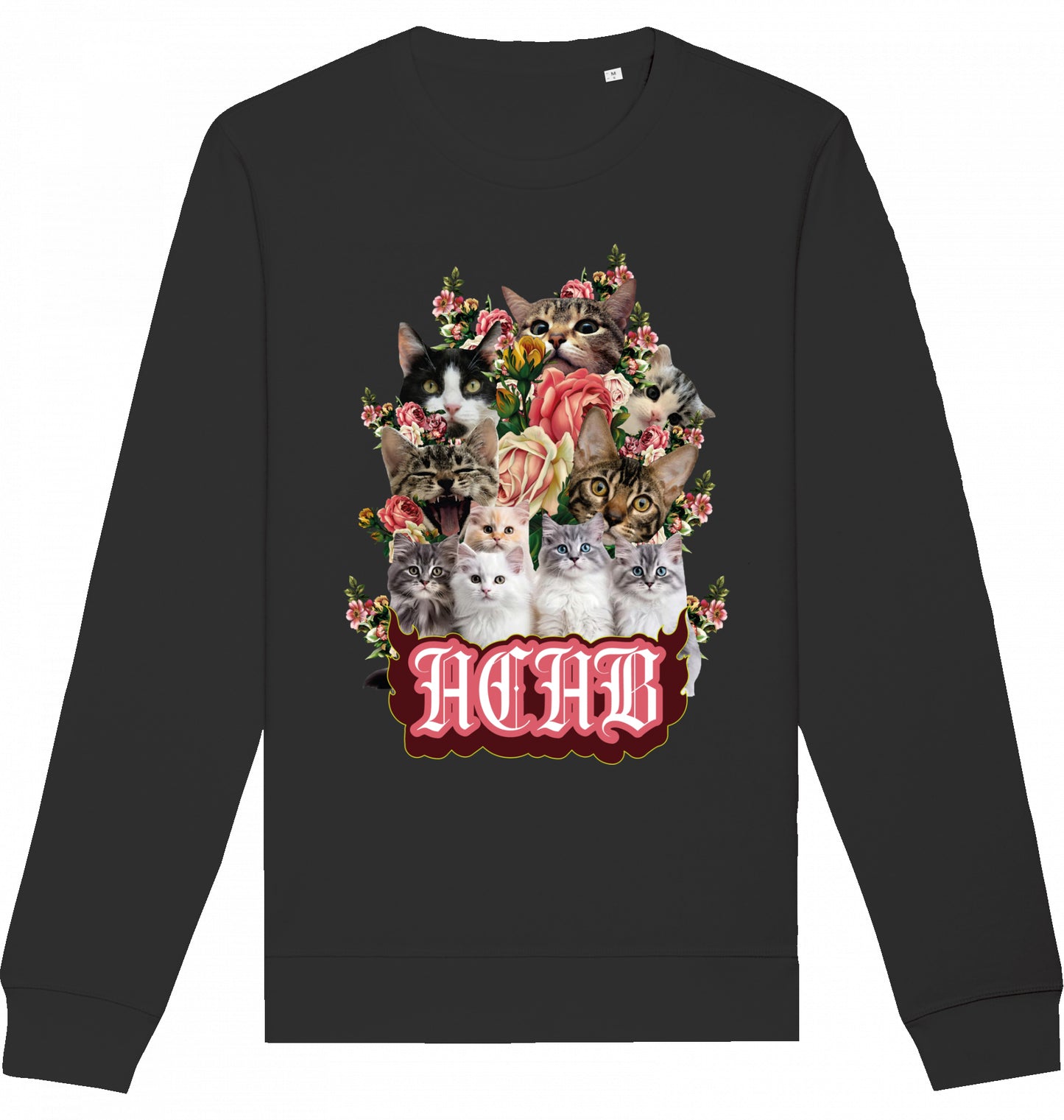 All Cats Are Beautiful - Flower Power - Crewneck Unisex