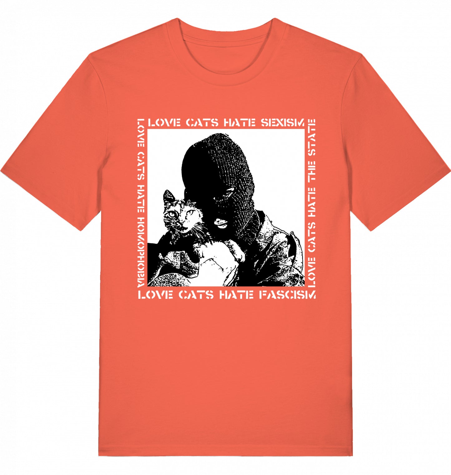 LOVE CATS HATE FASCISM - Unisex