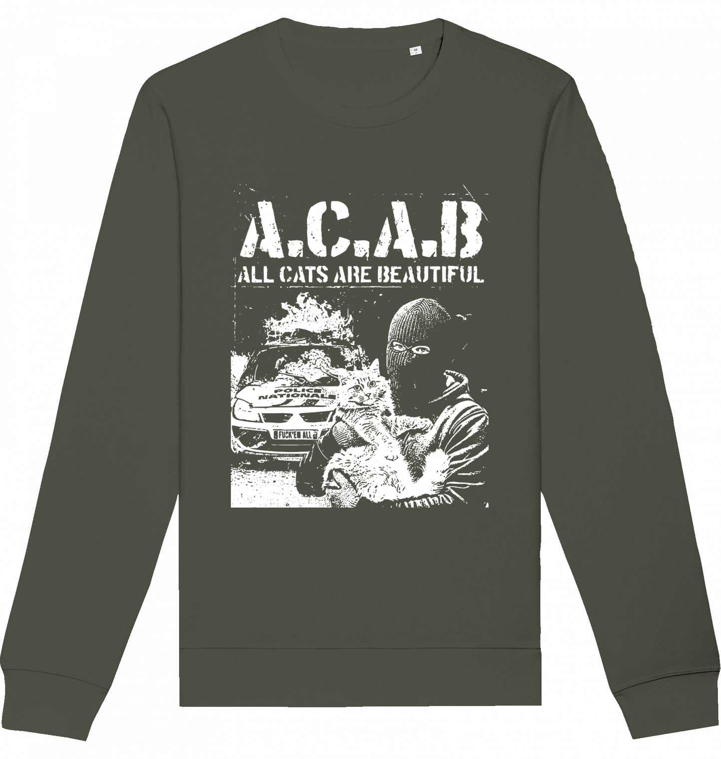 LOVE CATS HATE COPS - Crewneck Unisex