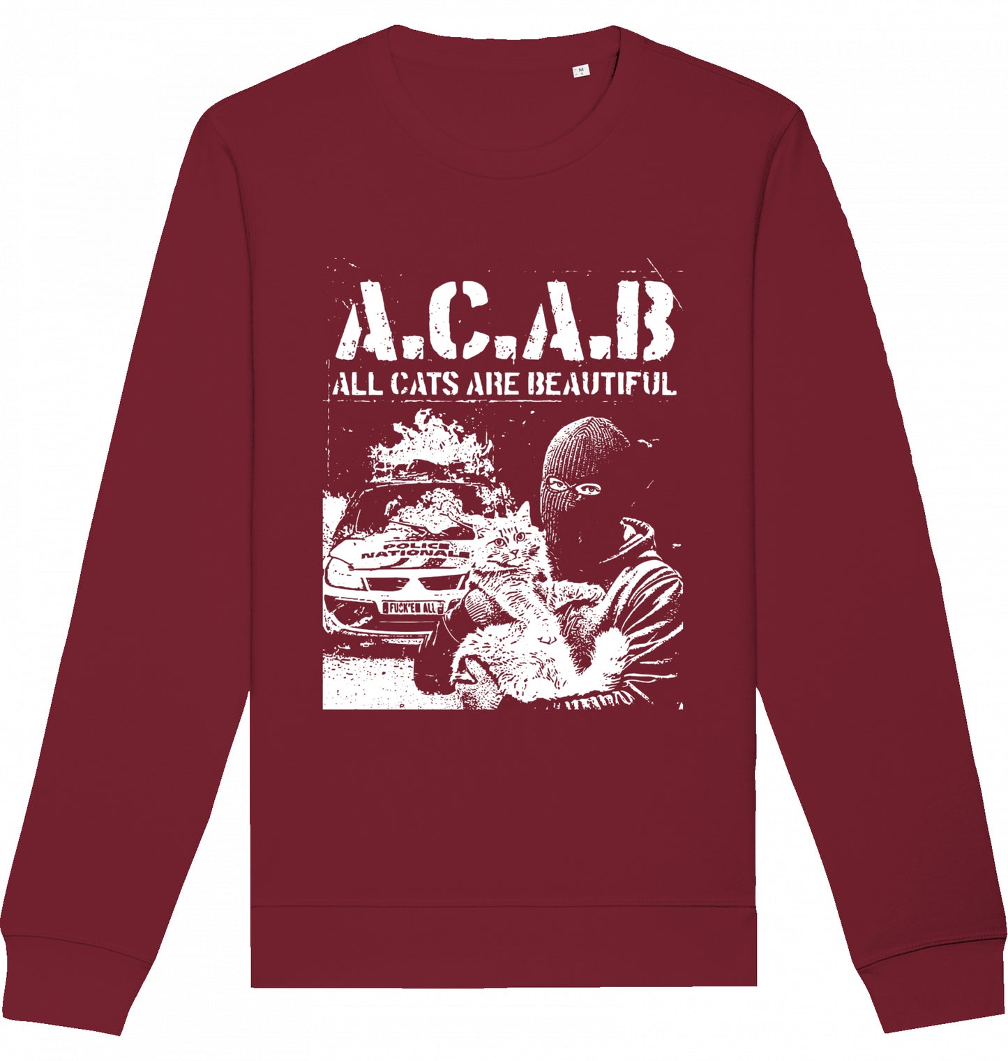 LOVE CATS HATE COPS - Crewneck Unisex