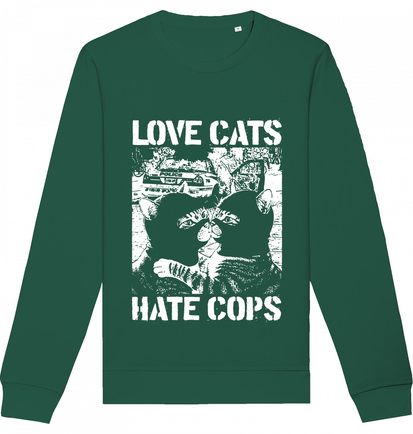 LOVE CATS HATE COPS 2.0 - Crewneck Unisex