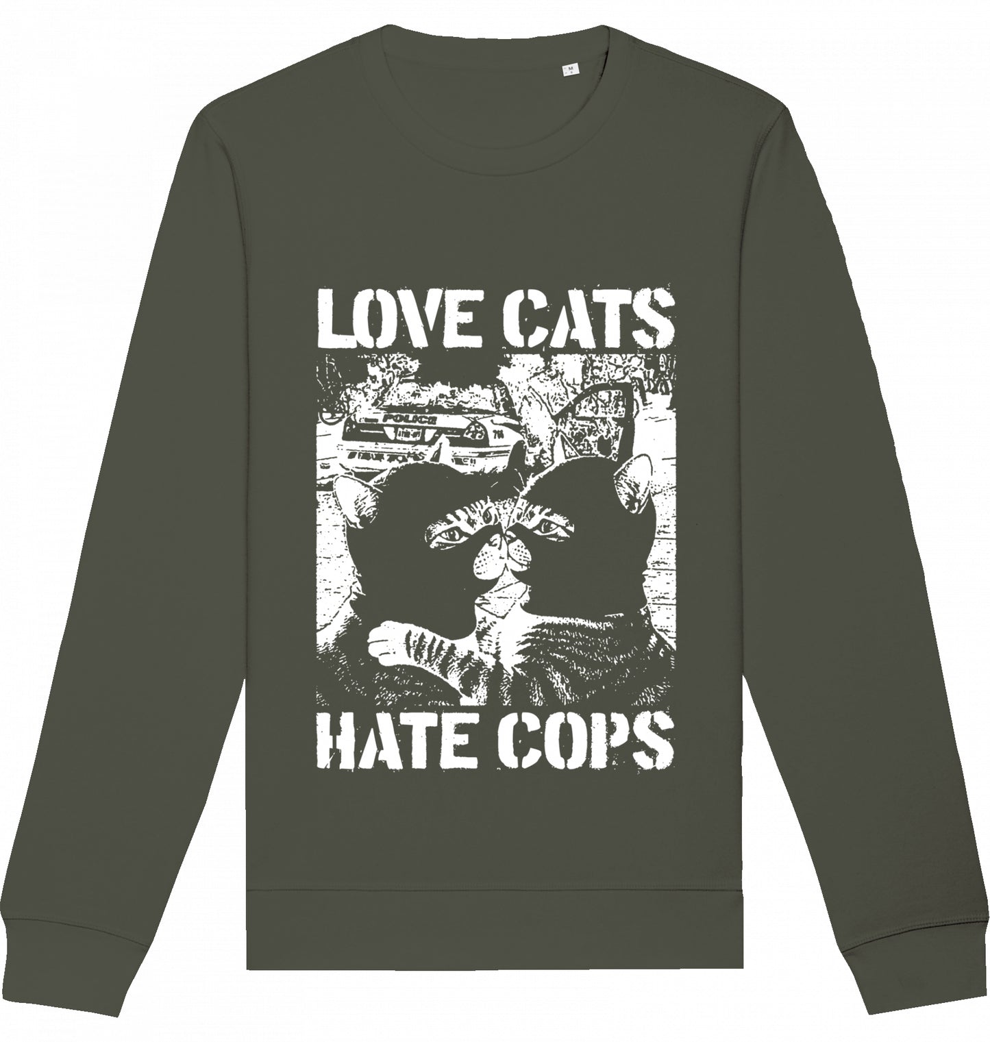 LOVE CATS HATE COPS 2.0 - Crewneck Unisex