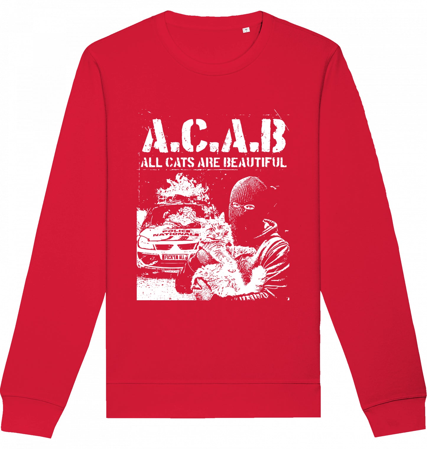 LOVE CATS HATE COPS - Crewneck Unisex