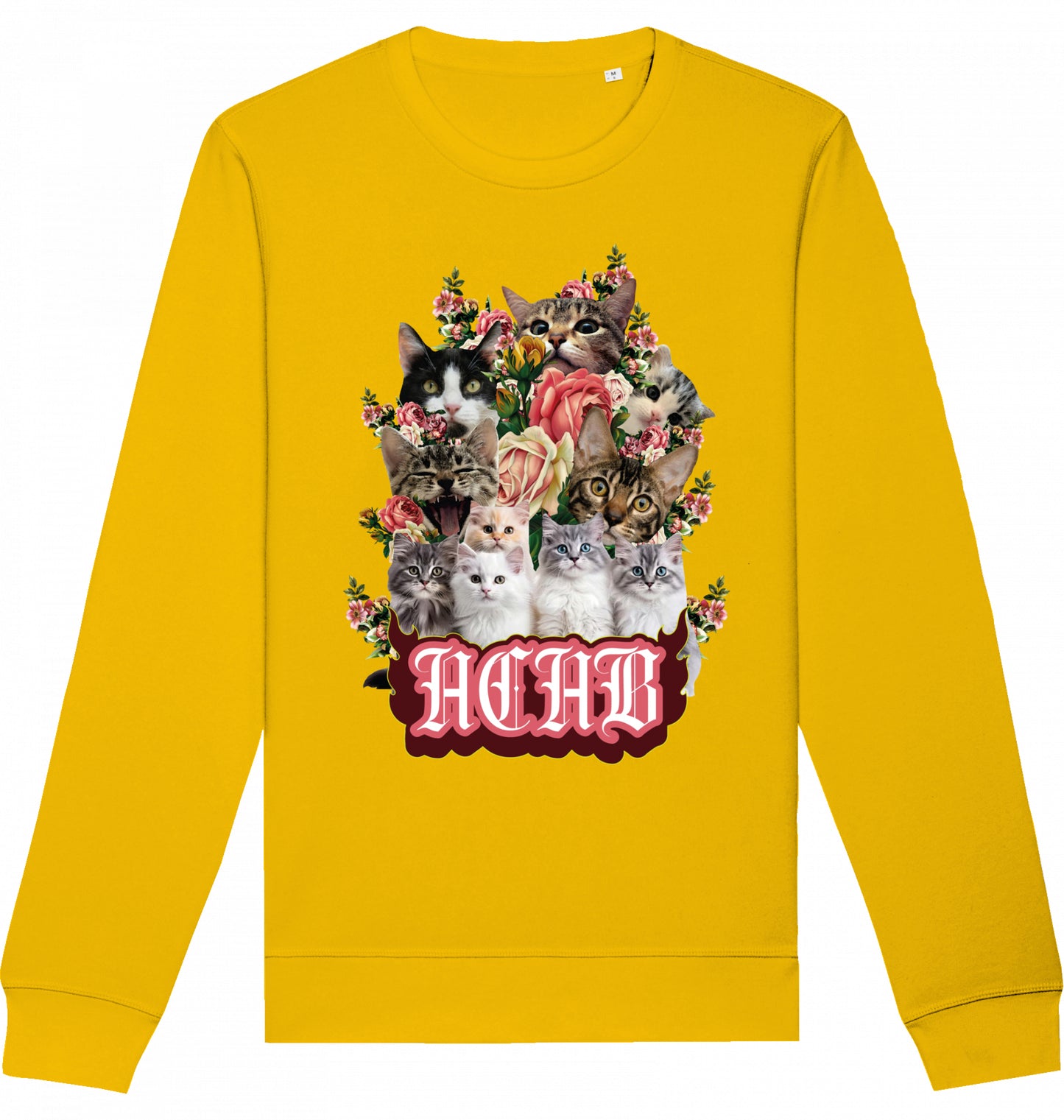 All Cats Are Beautiful - Flower Power - Crewneck Unisex