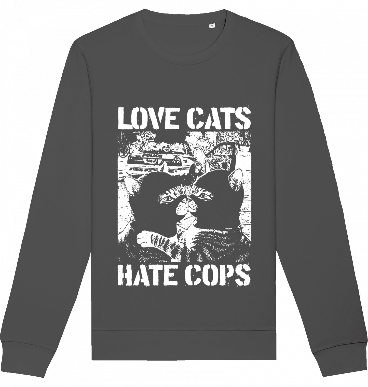 LOVE CATS HATE COPS 2.0 - Crewneck Unisex