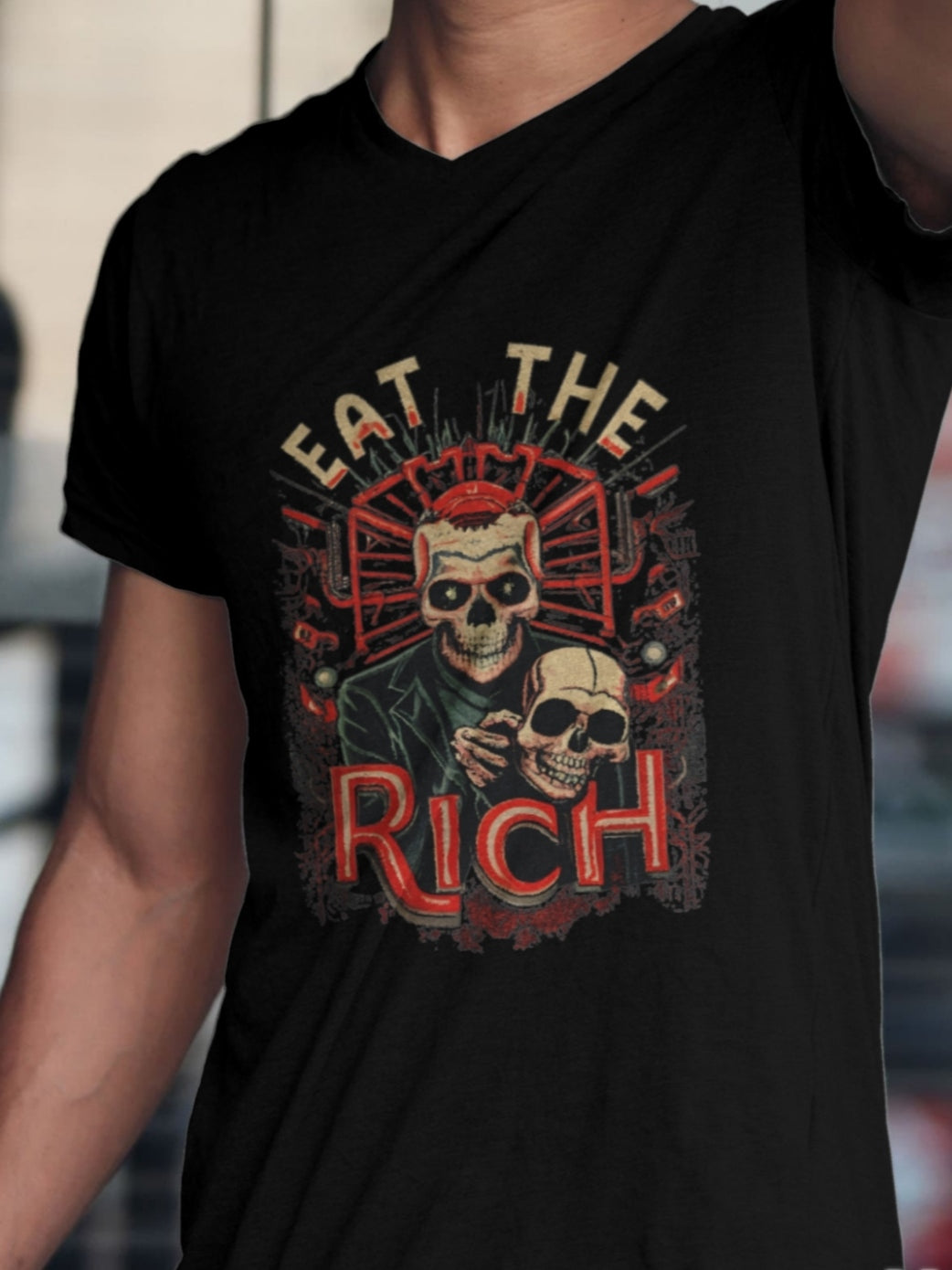 EAT THE RICH skull - Unisex