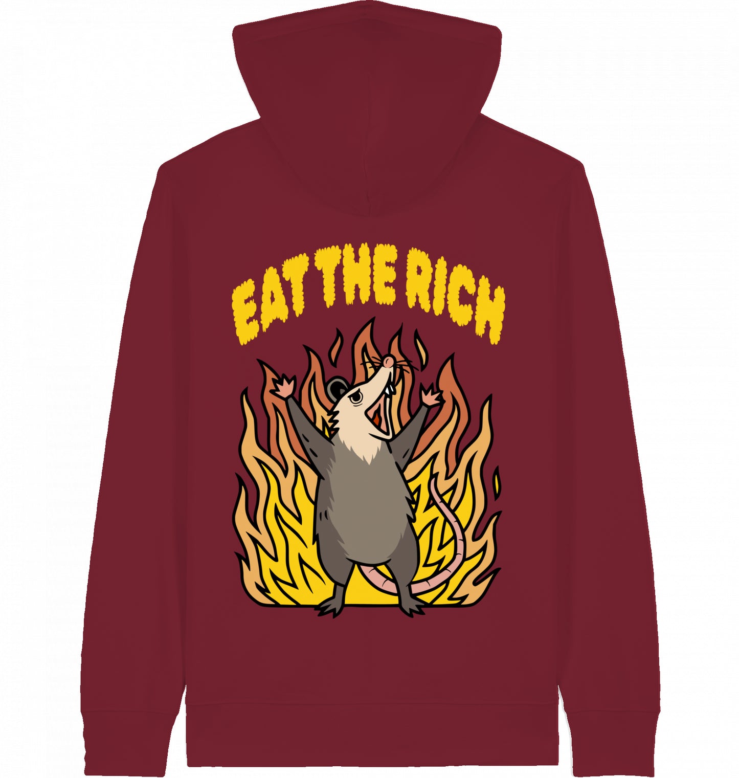 EAT THE RICH OPOSSUM - Zipper