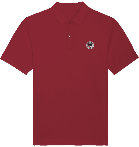 Antifa Flag POLO SHIRT M*N (embroidered)