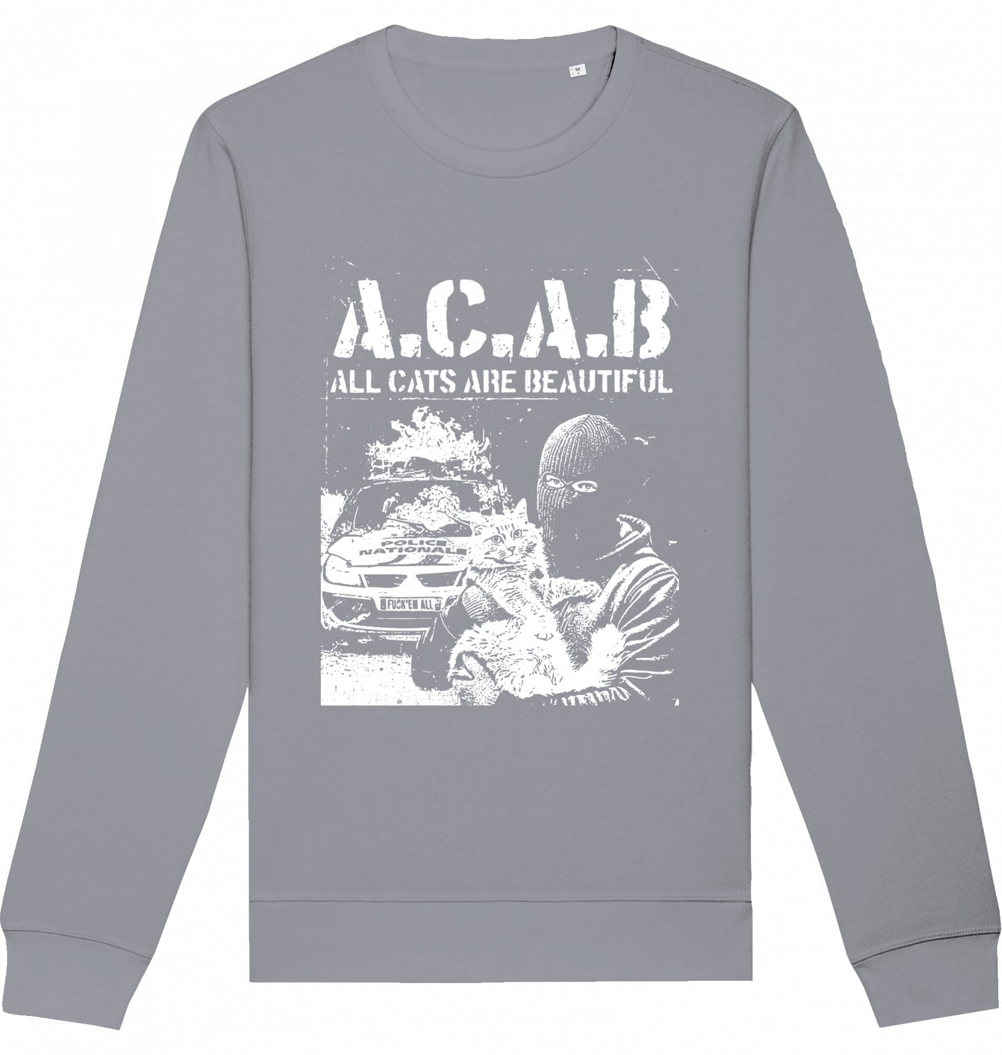 LOVE CATS HATE COPS - Crewneck Unisex