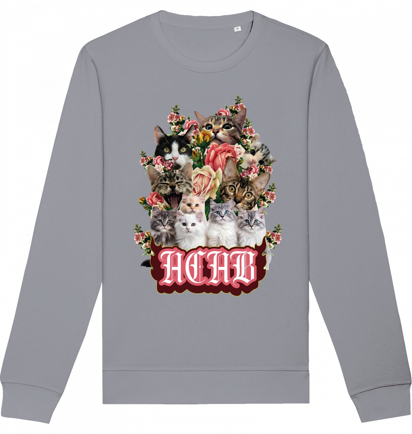 All Cats Are Beautiful - Flower Power - Crewneck Unisex