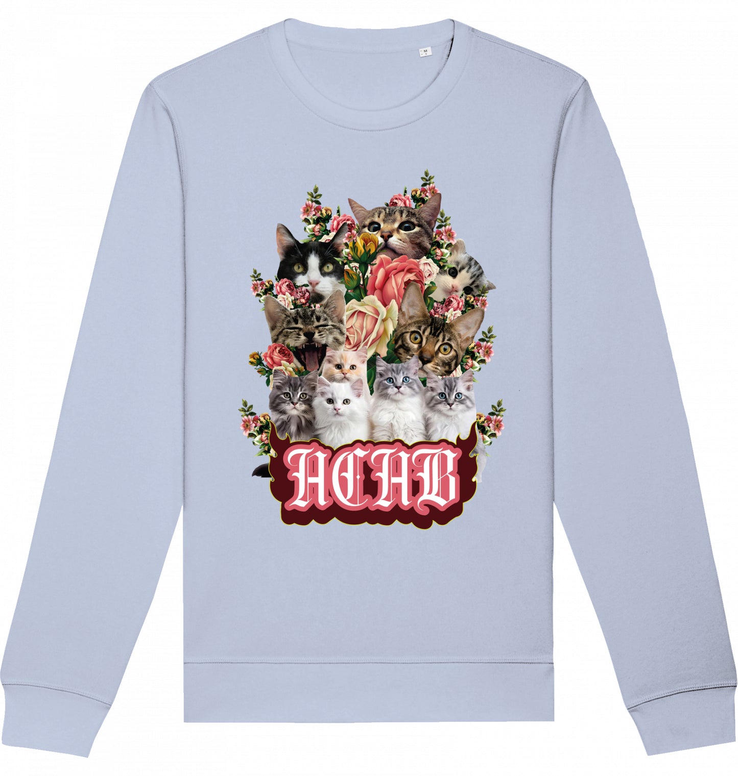 All Cats Are Beautiful - Flower Power - Crewneck Unisex