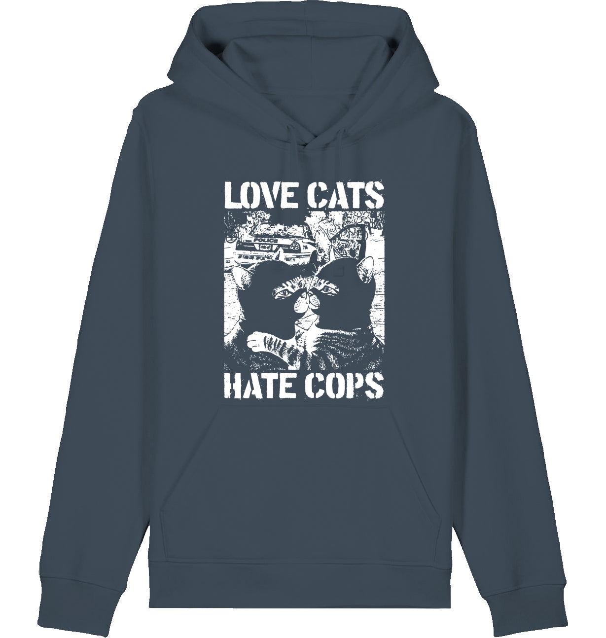 LOVE CATS HATE COPS 2.0 -  Hoodie