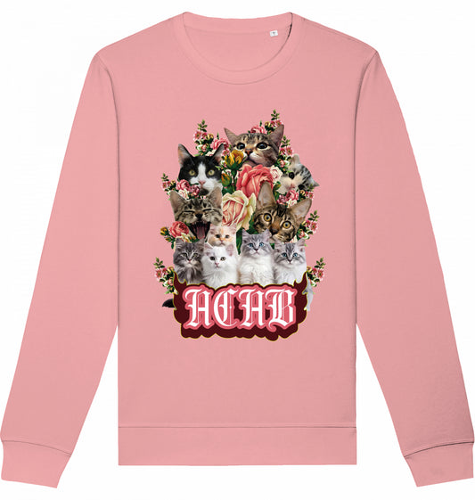 All Cats Are Beautiful - Flower Power - Crewneck Unisex