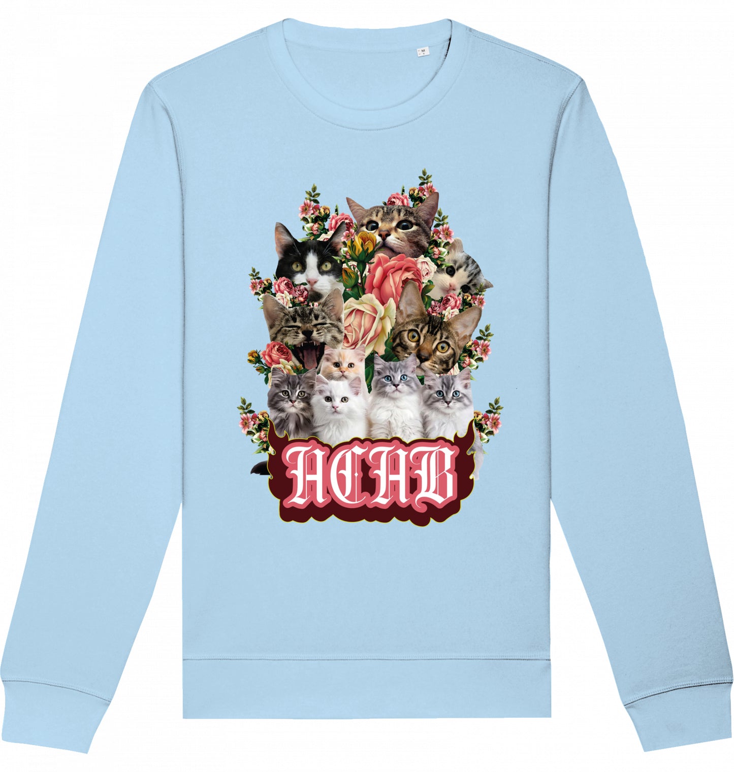 All Cats Are Beautiful - Flower Power - Crewneck Unisex