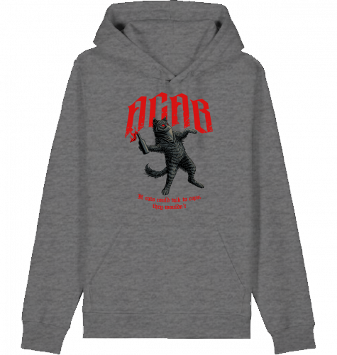 Cat's wouldn't talk to cops (Red lettering) HOODIE